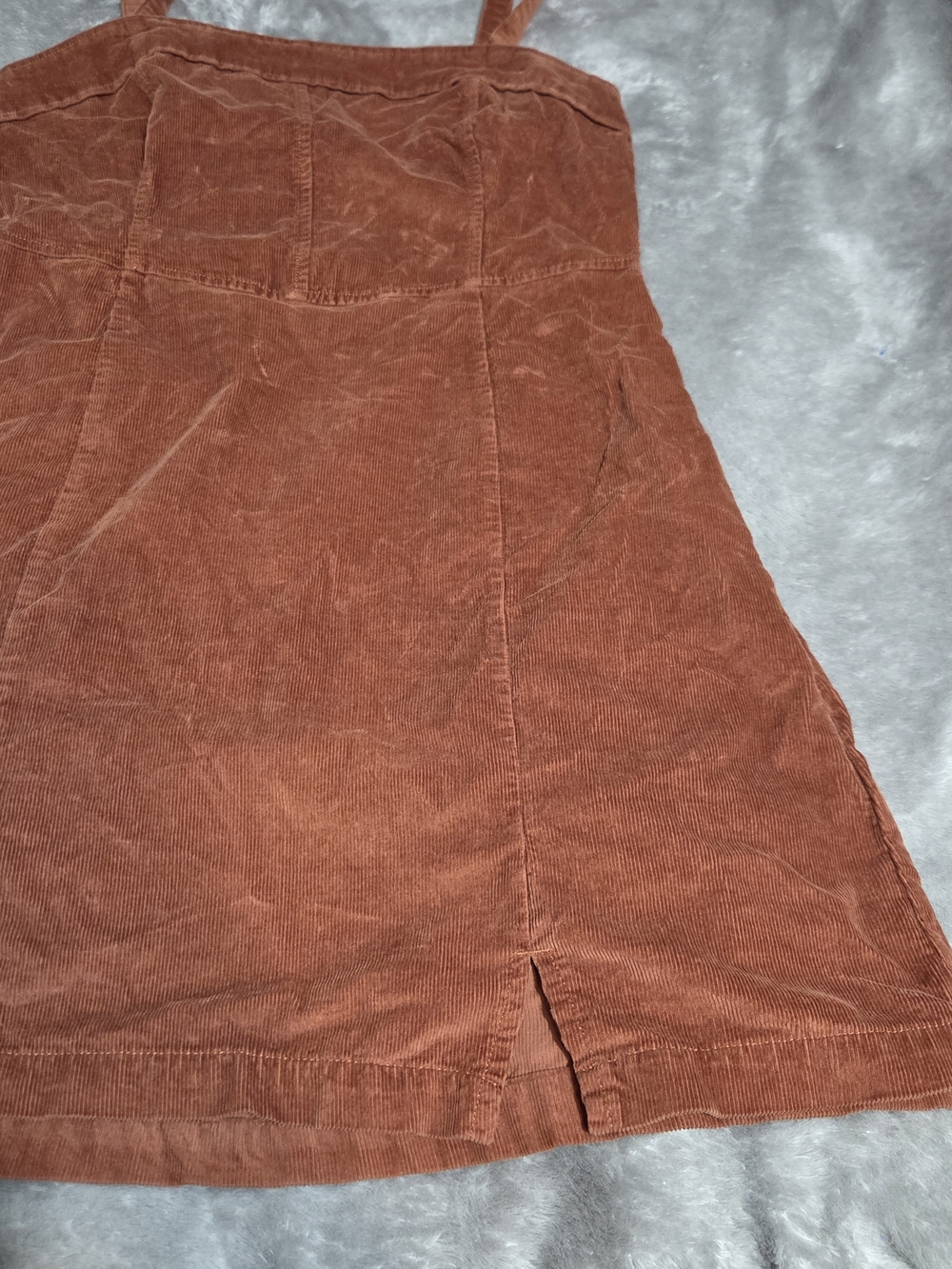 Hollister Rust-Brown Corduroy Mini Dress - Picture 5 of 9